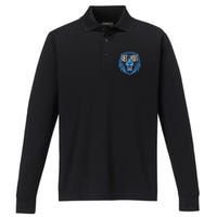 Lions Inspirational Strength And Courage Performance Long Sleeve Polo