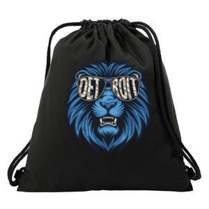 Lions Inspirational Strength And Courage Drawstring Bag