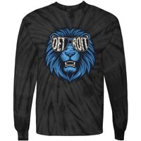 Lions Inspirational Strength And Courage Tie-Dye Long Sleeve Shirt