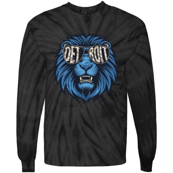 Lions Inspirational Strength And Courage Tie-Dye Long Sleeve Shirt