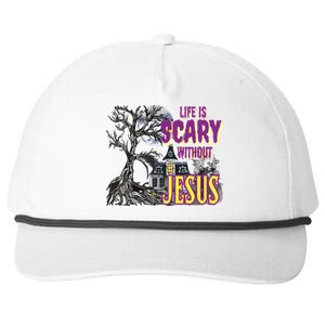 Life Is Scary Without Jesus Halloween Costume Snapback Five-Panel Rope Hat