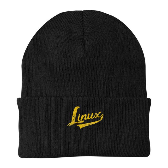 Linux It Systems Engineer Nerd Geek Throwback Knit Cap Winter Beanie