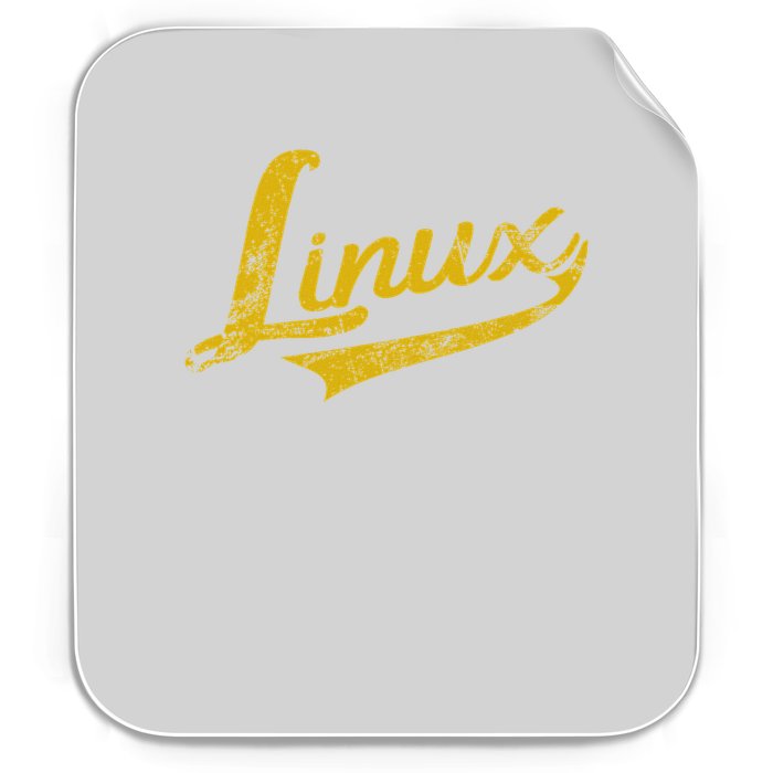 Linux It Systems Engineer Nerd Geek Throwback Permanent Decal Sticker