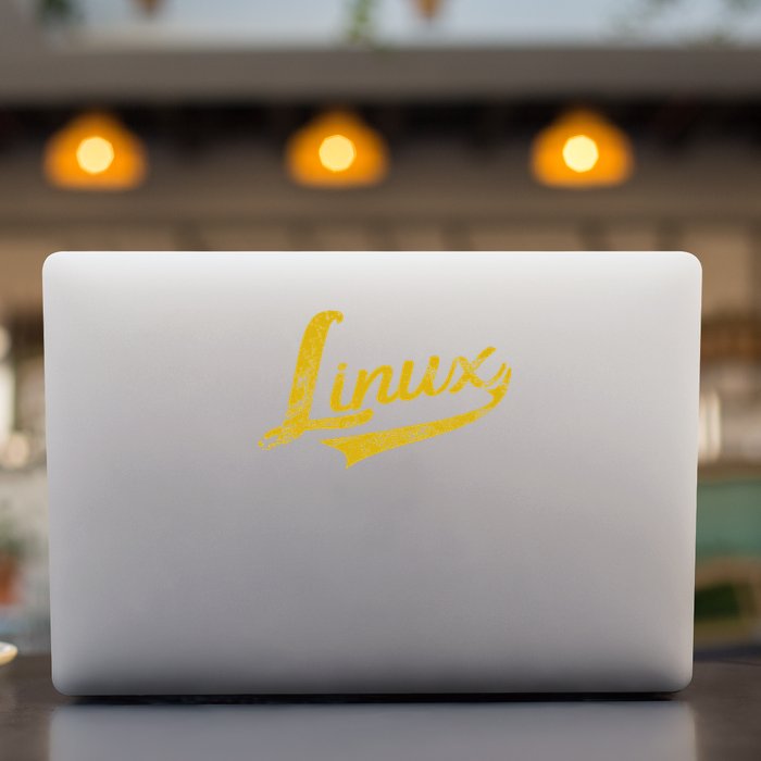 Linux It Systems Engineer Nerd Geek Throwback Permanent Decal Sticker