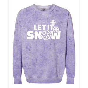 Let It Snow Gift Colorblast Crewneck Sweatshirt