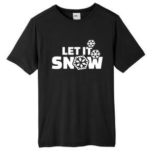 Let It Snow Gift Tall Fusion ChromaSoft Performance T-Shirt