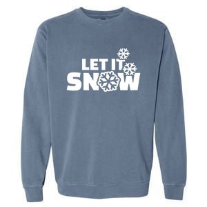 Let It Snow Gift Garment-Dyed Sweatshirt