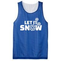 Let It Snow Gift Mesh Reversible Basketball Jersey Tank