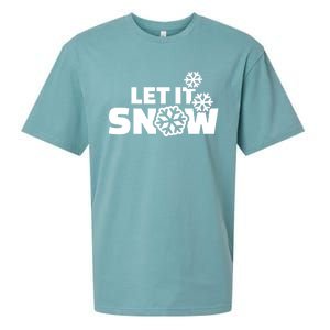 Let It Snow Gift Sueded Cloud Jersey T-Shirt