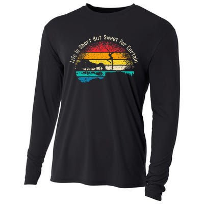 Life Is Short Guitar But Sweet For Certain Cooling Performance Long Sleeve Crew