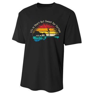 Life Is Short Guitar But Sweet For Certain Performance Sprint T-Shirt