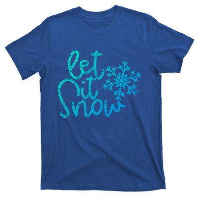 Let It Snow Christmas Snowflake Gift T-Shirt