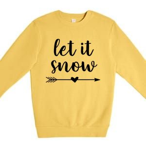 Let It Snow Gift Premium Crewneck Sweatshirt