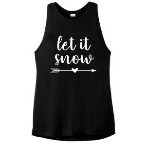 Let It Snow Gift Ladies PosiCharge Tri-Blend Wicking Tank