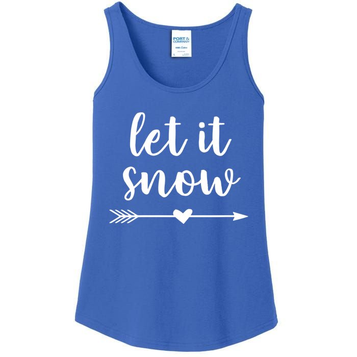 Let It Snow Gift Ladies Essential Tank