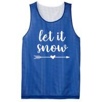 Let It Snow Gift Mesh Reversible Basketball Jersey Tank