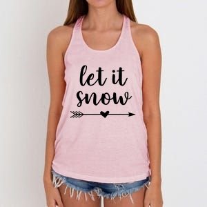 Let It Snow Gift Women's Knotted Racerback Tank