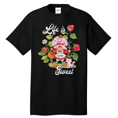 Life Is Sweet Vintage Berry Garden Funny Gift Tall T-Shirt