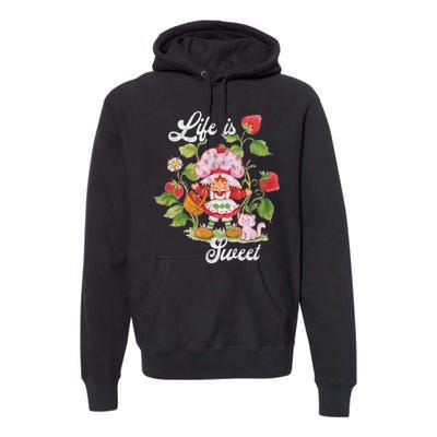 Life Is Sweet Vintage Berry Garden Funny Gift Premium Hoodie