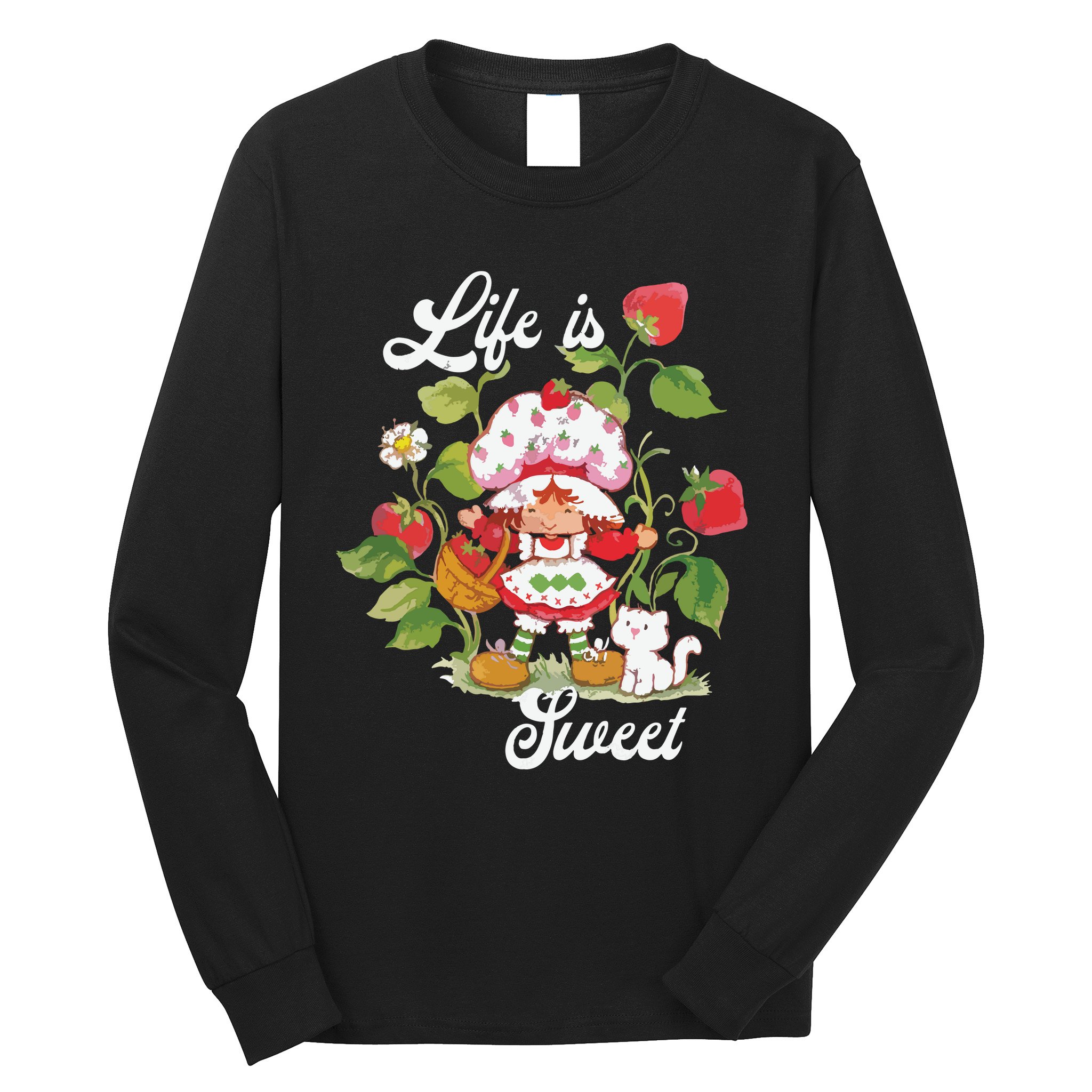 Life Is Sweet Vintage Berry Garden Long Sleeve Shirt