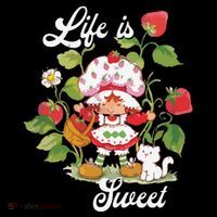 Life Is Sweet Vintage Berry Garden Flatbill Hat