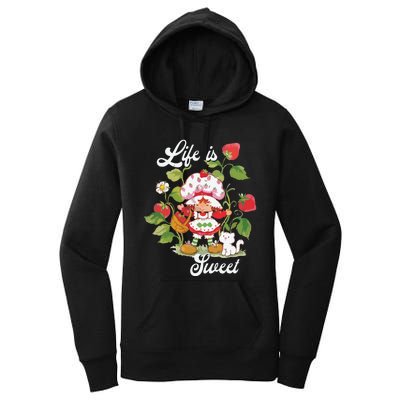 Life Is Sweet Vintage Berry Garden Women's Pullover Hoodie