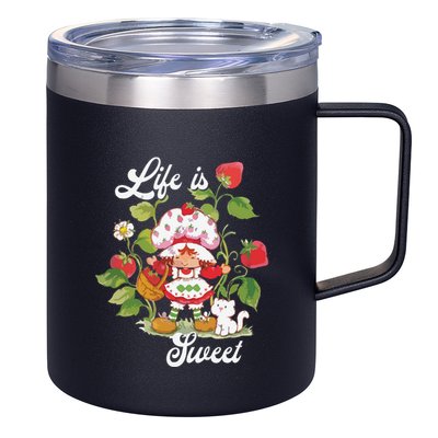 Life Is Sweet Vintage Berry Garden 12oz Stainless Steel Coffee Mug