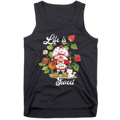 Life Is Sweet Vintage Berry Garden Tank Top