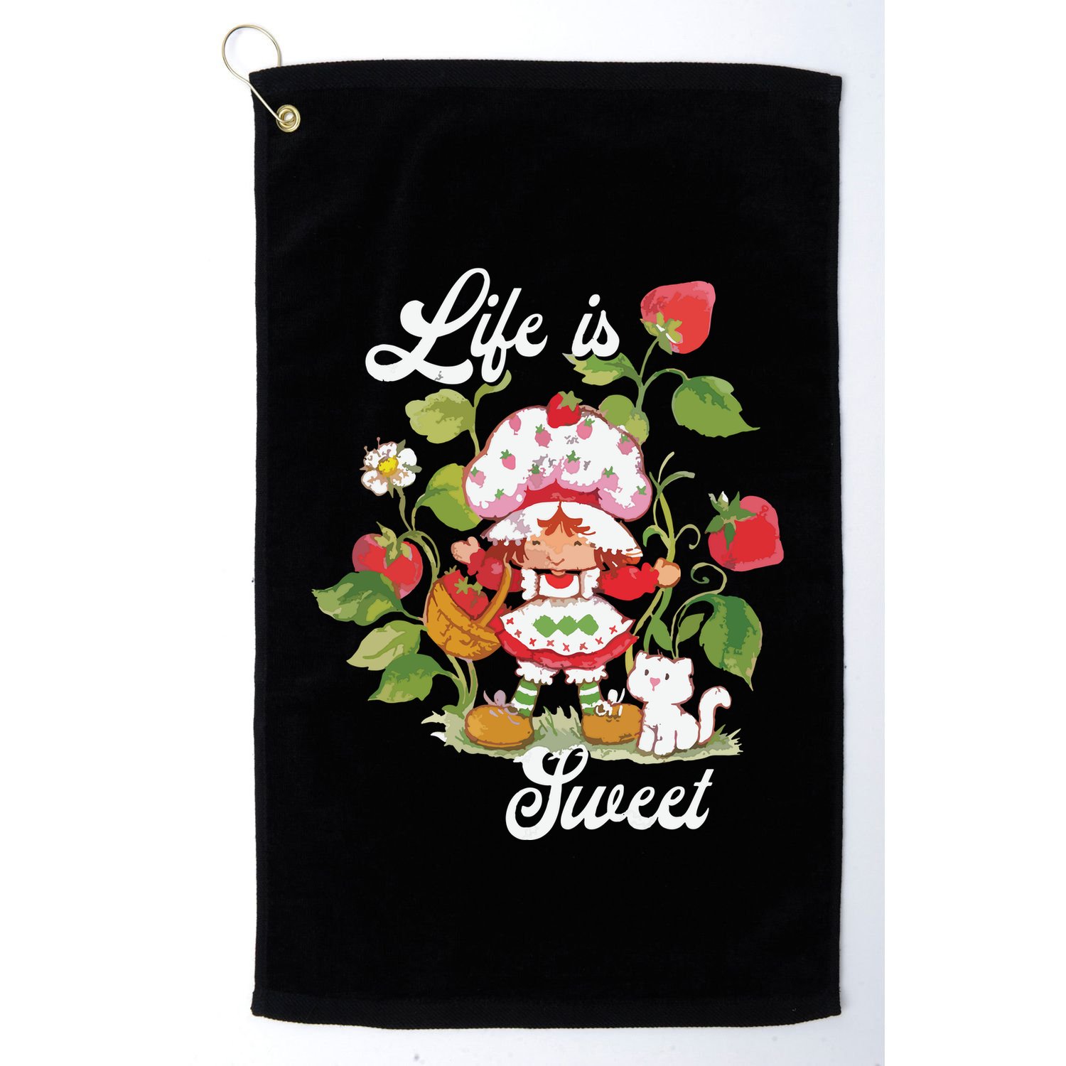 Life Is Sweet Vintage Berry Garden Golf Towel
