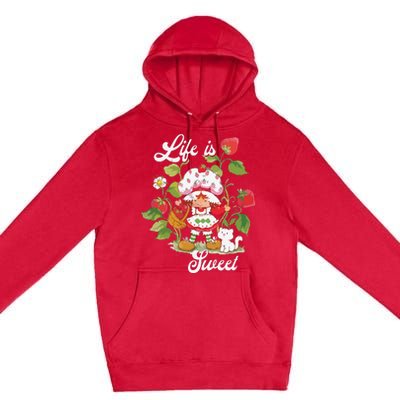 Life Is Sweet Vintage Berry Garden Premium Pullover Hoodie