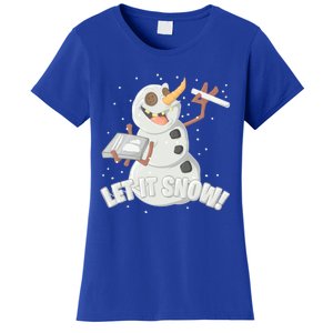 Let It Snow Cute Gift Funny Snow Cocaine Sarcastic Christmas Gift Women's T-Shirt