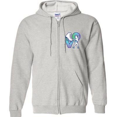 Love Ice Skating Full Zip Hoodie
