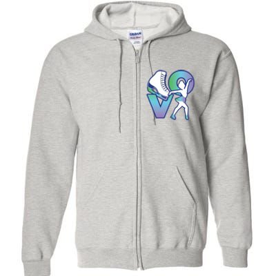 Love Ice Skating Full Zip Hoodie