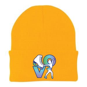 Love Ice Skating Knit Cap Winter Beanie