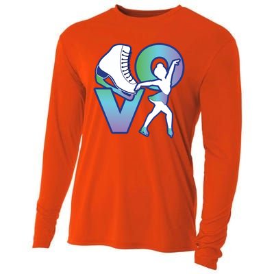 Love Ice Skating Cooling Performance Long Sleeve Crew