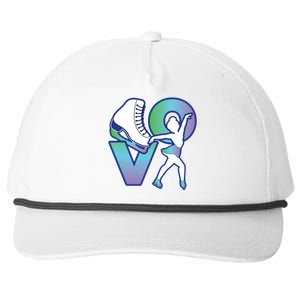 Love Ice Skating Snapback Five-Panel Rope Hat