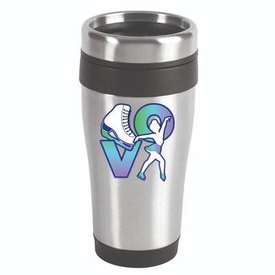 Love Ice Skating 16oz Travel Tumbler