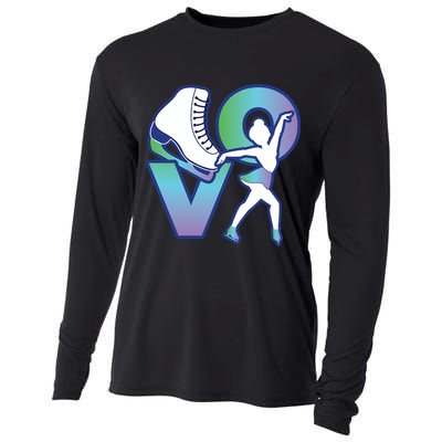Love Ice Skating Cooling Performance Long Sleeve Crew