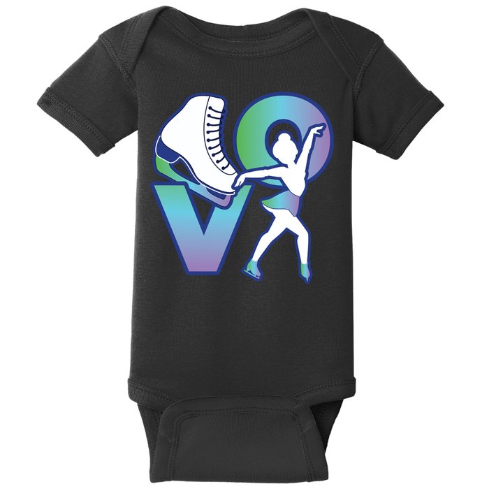 Love Ice Skating Baby Bodysuit