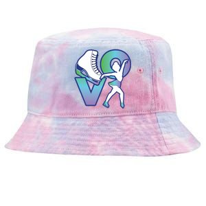 Love Ice Skating Tie-Dyed Bucket Hat