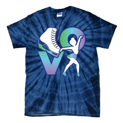 Love Ice Skating Tie-Dye T-Shirt