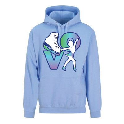 Love Ice Skating Unisex Surf Hoodie