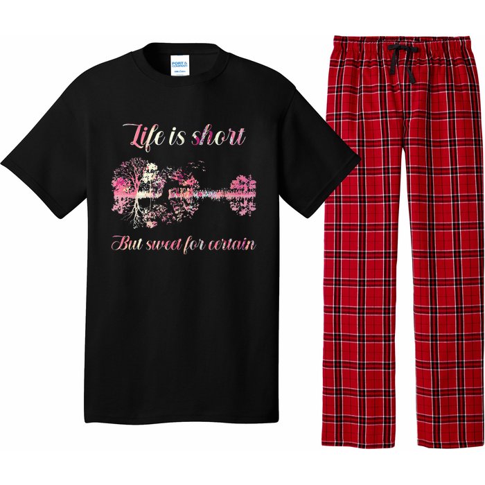 Life Is Short But Sweet For Certain Guitar Pajama Set