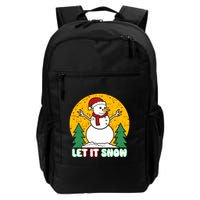 Let It Snow Tit Funny Christmas Snowman Backpack