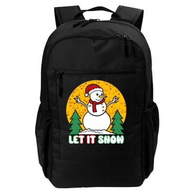 Let It Snow Tit Funny Christmas Snowman Daily Commute Backpack