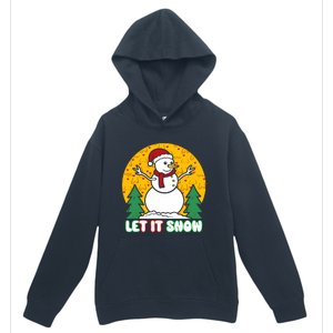 Let It Snow Tit Funny Christmas Snowman Urban Pullover Hoodie