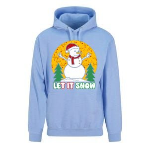 Let It Snow Tit Funny Christmas Snowman Unisex Surf Hoodie