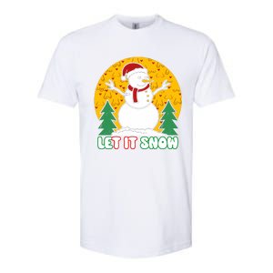 Let It Snow Tit Funny Christmas Snowman Softstyle CVC T-Shirt