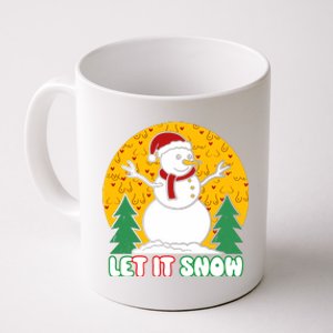 Let It Snow Tit Funny Christmas Snowman Coffee Mug