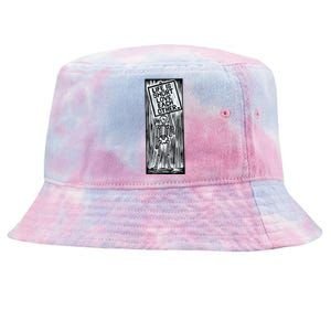 Life Is Short Love Each Other Skeketon Tie-Dyed Bucket Hat